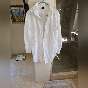 Gap Tuxedo tunic shirt or swim cover up